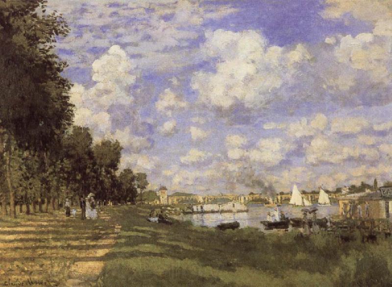 Claude Monet The Harbour at  Argenteuil France oil painting art